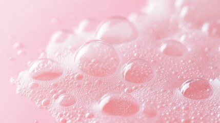 pink water drops