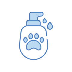 Pet Shampoo vector icon stock illustration