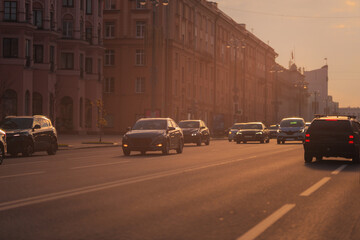 Abstract texture background for design. Stage light and smoke on stage, lighting and spotlights