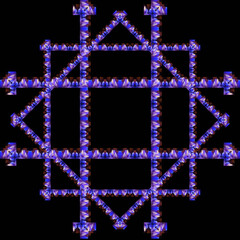 Abstract texture background for design. Stage light and smoke on stage, lighting and spotlights