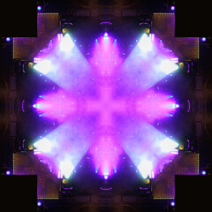 Abstract texture background for design. Stage light and smoke on stage, lighting and spotlights