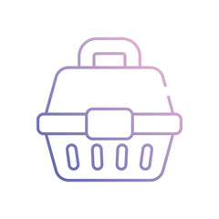 Pet Carrier vector icon stock illustration