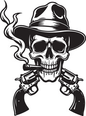 Cowboy Skull Smoking SVG | Western Skeleton Silhouette for Cricut & Print

Smoking Cowboy Skull Vector | Wild West Skeleton Clipart for T-Shirts & Decals

Western Skull with Hat SVG | Cowboy Smoking S