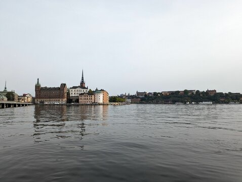 Stockholm's historic architecture by the water. - Powered by Adobe
