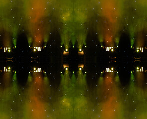Abstract texture background for design. Stage light and smoke on stage, lighting and spotlights