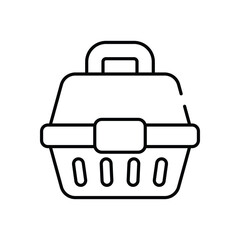 Pet Carrier vector icon stock illustration