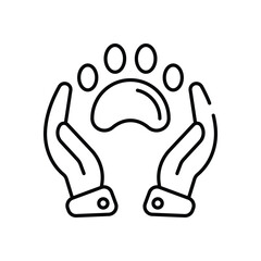 Animal Care vector icon stock illustration