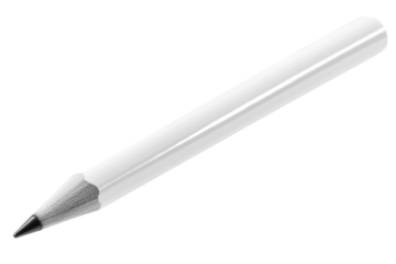A white pencil on black back