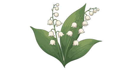 Elegant Lily of the Valley Design