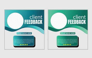 client testimonials design 