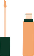 Women make up and fashion beauty self care elements Concealer illustration
