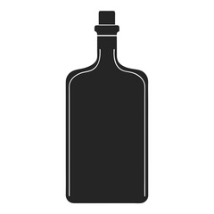 Whiskey Bottle silhouette vector illustration