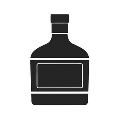 Whiskey Bottle icon silhouette vector illustration