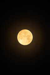 Full moon in the night sky.