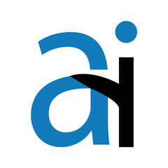 AI letter icon Logo alphabet vector design.