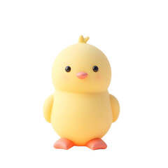 Standing Cute Yellow Chick Illustration for Easter and Spring Celebrations
