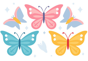 feuille de papillons