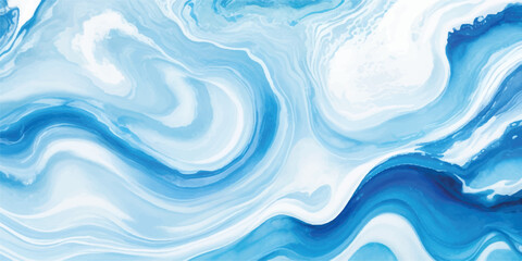 Elegant blue and white abstract marine texture with flowing waves. Perfect for nature-inspired design, branding, presentations, digital backgrounds, and print-ready artworks.
