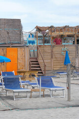 beach bar hut in Saintes Maries de la Mer