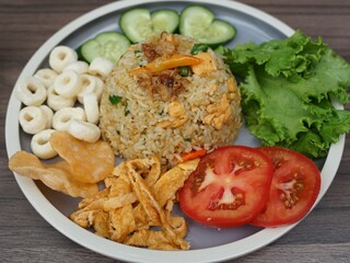 Indonesian fried rice creations with various delicious and nutritious fillings