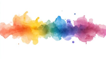 Multicolored Ink Drops Blending Together Creating a Vivid Watercolor Effect