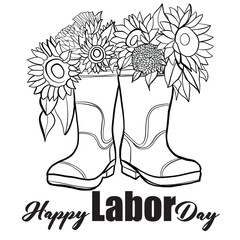 Happy Labor day, vector illustration
