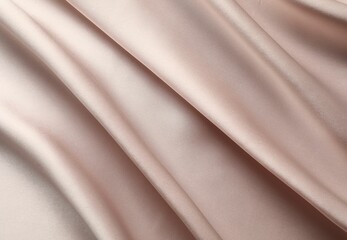 Obraz premium Beautiful crumpled silk fabric as background, top view