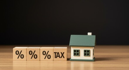 Tax percentage and house model