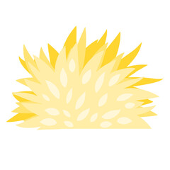 illustration of a yellow grass