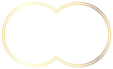 golden frame isolated on white