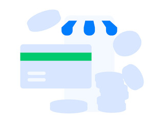 Internet financial management investment flat vector concept operation hand drawn illustration
