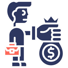 Wealth Management glyph color icon