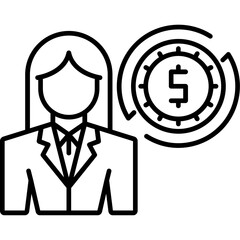Obraz premium Bankruptcy Trustee Icon