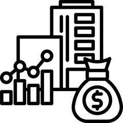 Capital Gains line icon