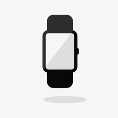 sport fun smart watch store logo cartoon illustration.