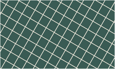 White lattice pattern on dark green background vector