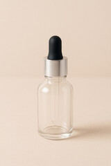 Dropper bottle mockup set – amber, clear, blue with silver and gold lids