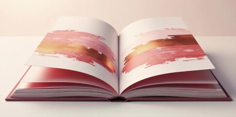 Elegant rose gold brush strokes on book, magazine & catalog covers Vector illustration , pattern, elegant, vintage