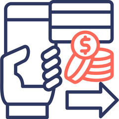 Payment line color icon