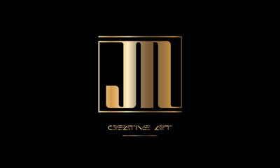 MJ, J,M ,M , J abstract letters logo monogram