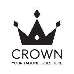 Obraz premium Crown Logo Design Vector, Crown Silhouette Design, Crown vector, silhouette, icon. Crown icons, vector set. Crown symbol set. King, Princess crowns. Collection of crown silhouette,