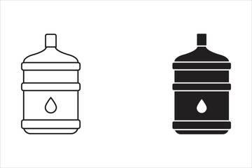 gallon of water icon. For your website, logo, app, UI design. Vector illustration, isolated on white background.