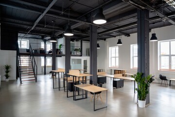 Inspiring Industrial Loft Office Space with Modern Design Elements