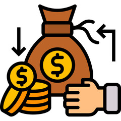 Passive Income lineal color icon