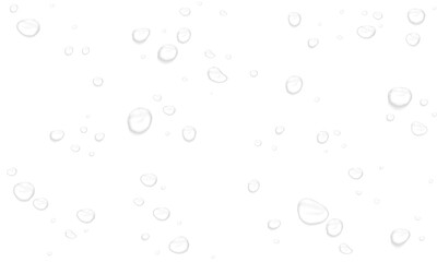 Realistic water drops. PNG drops, condensation on the window, transparent water drop. Abstract water drops, bubbles on transparent background, digital liquid design, Stock royalty free