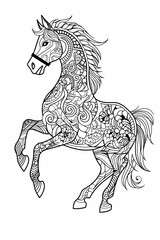 Mandala animal art is suitable for mindfulness, relaxation, coloring books, and tattoos. It features abstract, whimsical, boho patterns with jungle, fantasy, and zoo wildlife elements.