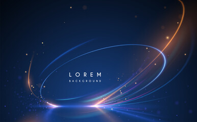 Circle light effect with sparks