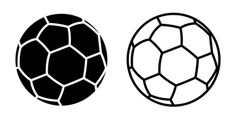 Football icon. Soccer ball vector
