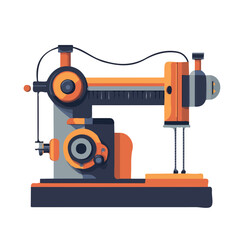 A Very Simple flat 2D icon cable machine isolated on a transparent background, vector, flat design, animation design, vector, simple flat 2D icon, minimalist design, clipart