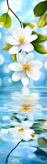 Naklejka premium Serene Magnolia Reflection.